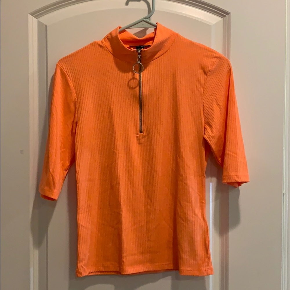 Neon orange shirt
